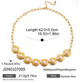 Gold-Tone Stainless Steel Pearl Necklace featuring pearl and a gold-tone finish