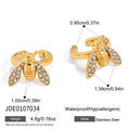 Bee Stainless Steel Gold-Plated Bracelet — alternate product view — jewelry finish and design detail