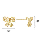 SE0274 Lace Bowknot Hanging Earrings S925Silver Needle Fashion Jewelry