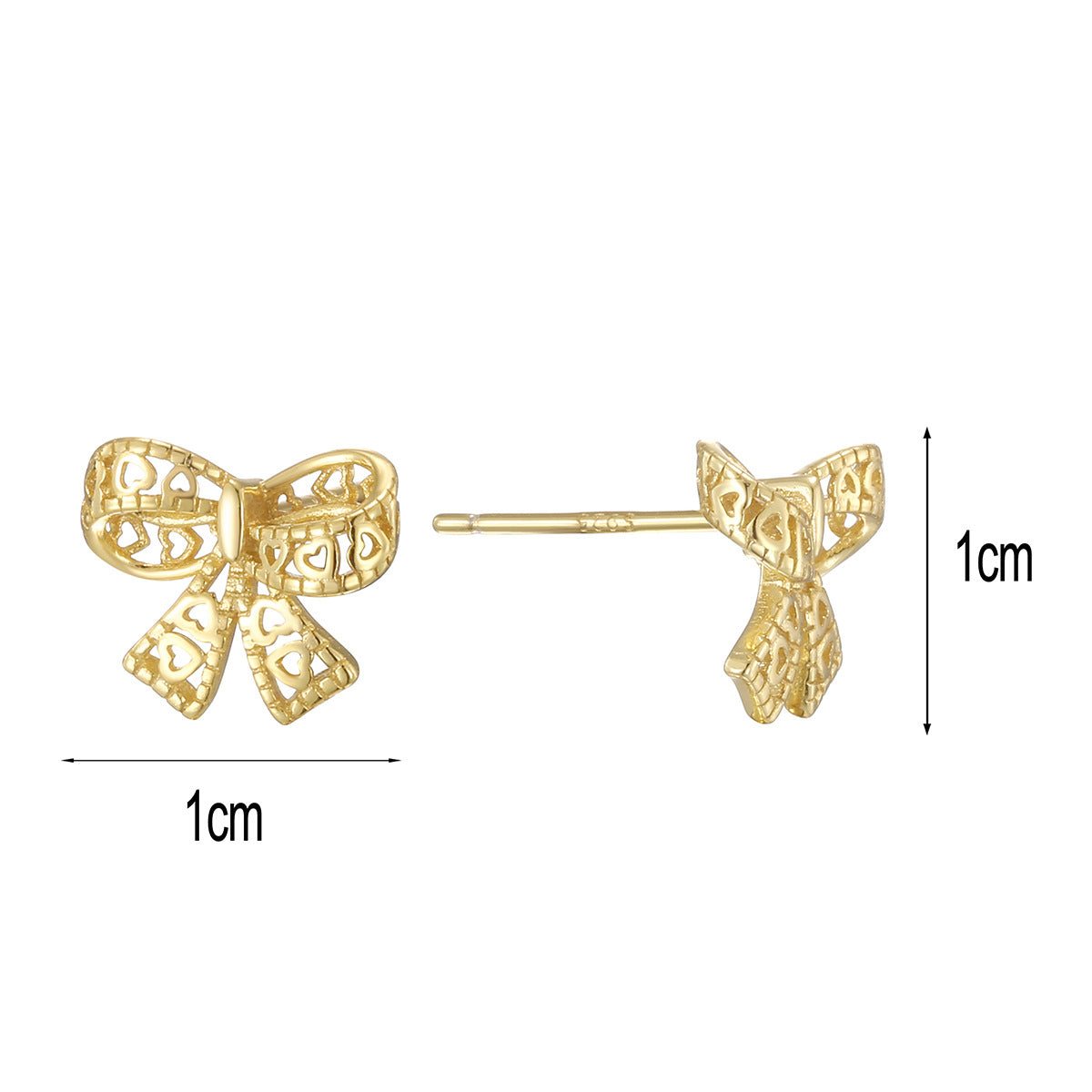 SE0274 Lace Bowknot Hanging Earrings S925Silver Needle Fashion Jewelry