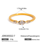 2H Bee Finger Bracelet Stainless Steel Jewelry for Women Non-Fading Accessories