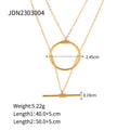 Layered Stainless Steel Gold-Plated Necklace — jewelry construction