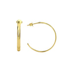 E0300 Multi-size Wind Earrings Simple Geometric C Word Earrings Curved Metal Texture Earrings for Women