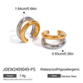 Gold-Plated Stainless Steel Ear Cuff Earrings — Giftable Design — jewelry construction