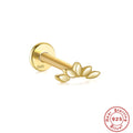 Dragonfly Zircon 16G 925 Sterling Silver Cartilage Stud — decorative detail — jewelry finish and design detail