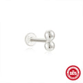 925 Sterling Silver Tassel Water Drop Zircon Cartilage Earrings — jewelry product photo 21 — jewelry finish and design detail