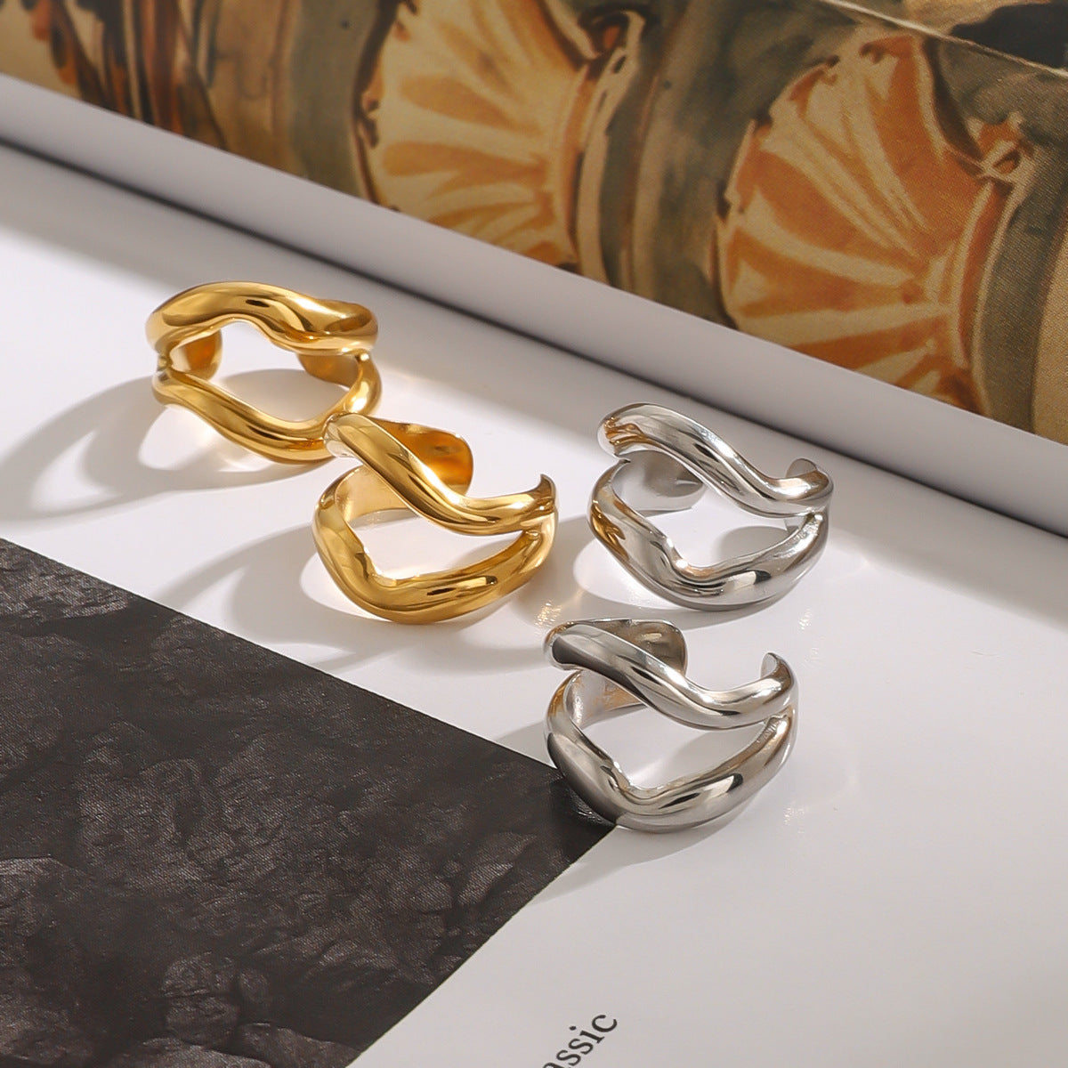 2H Stainless Steel Ear Clips Non-Pierced Ear Jewelry Ear Cuffs Earrings Accessories