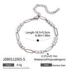 Stainless Steel Zircon Bracelet Women's Non-Fading Jewelry