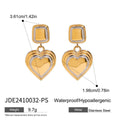 18K Gold-Plated Stainless Steel Heart Pendant Necklace — jewelry construction
