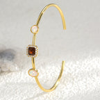 B0086 Opal Bracelet for Women, Adjustable Open Design, Synthetic Australian Opal