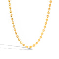 Gold-Tone Stainless Steel Necklace with Minimalist Detail styled for independent jewelry boutiques