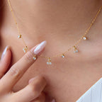 Necklace Accessories Women Summer Stainless Steel Jewelry Cherry Collarbone Chain