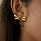 2H Stud Earrings Dragonfly Earrings Stainless Steel Jewelry Ear Accessories earrings