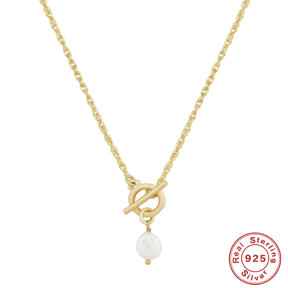 S925 Sterling Silver Dual Layer Cross Moon Necklace With Diamonds