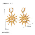 Star Tassel Stainless Steel Gold-Plated Drop Earrings — jewelry construction