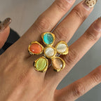 2H Ring Finger Ring Vacation Style rings Stainless Steel Jewelry