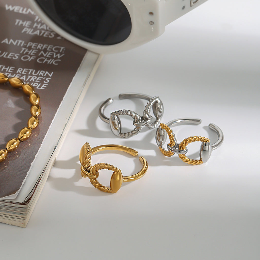 2H Stainless Steel Ring Non-Fading Jewelry Ring Accessories rings