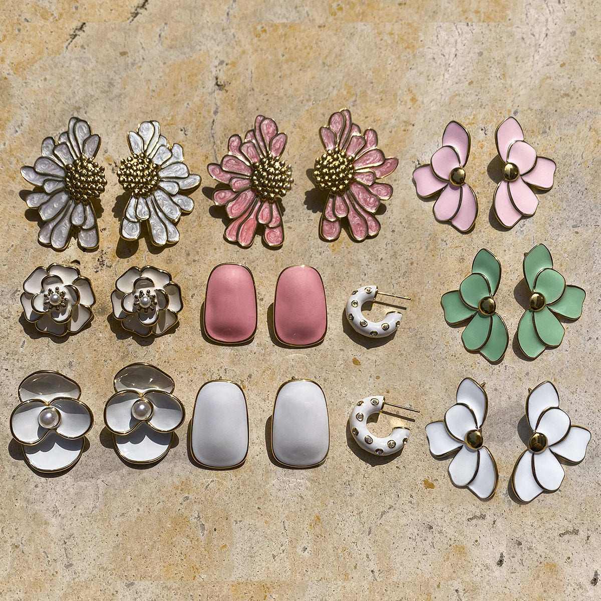 Stainless Steel Oil Drop Earrings Jewelry for Women Non-Fading