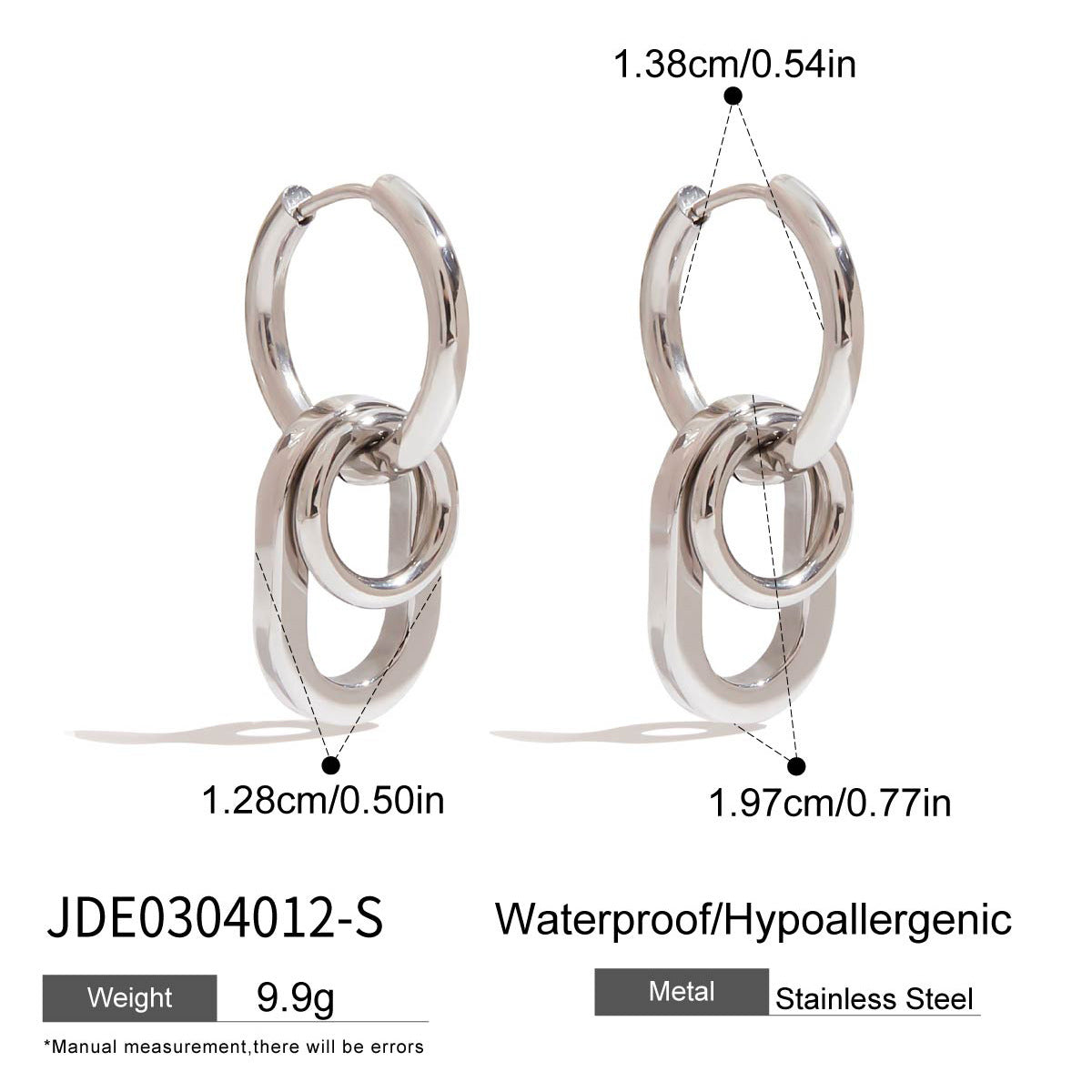 Stainless Steel Earrings Ear Jewelry Accessories Studs for Women