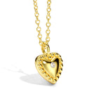 CYN0056 Heart-shaped Pendant Necklace for Women, Heart-shaped Zircon Inlay, Romantic Peach Heart Jewelry, One-piece Dropshipping