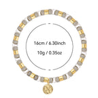 B0340 Milad Vintage Labradorite Beaded Bracelet Jewelry