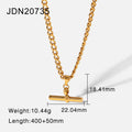 18K Gold-Plated Cuban Link Choker Stainless Steel Necklace — jewelry construction