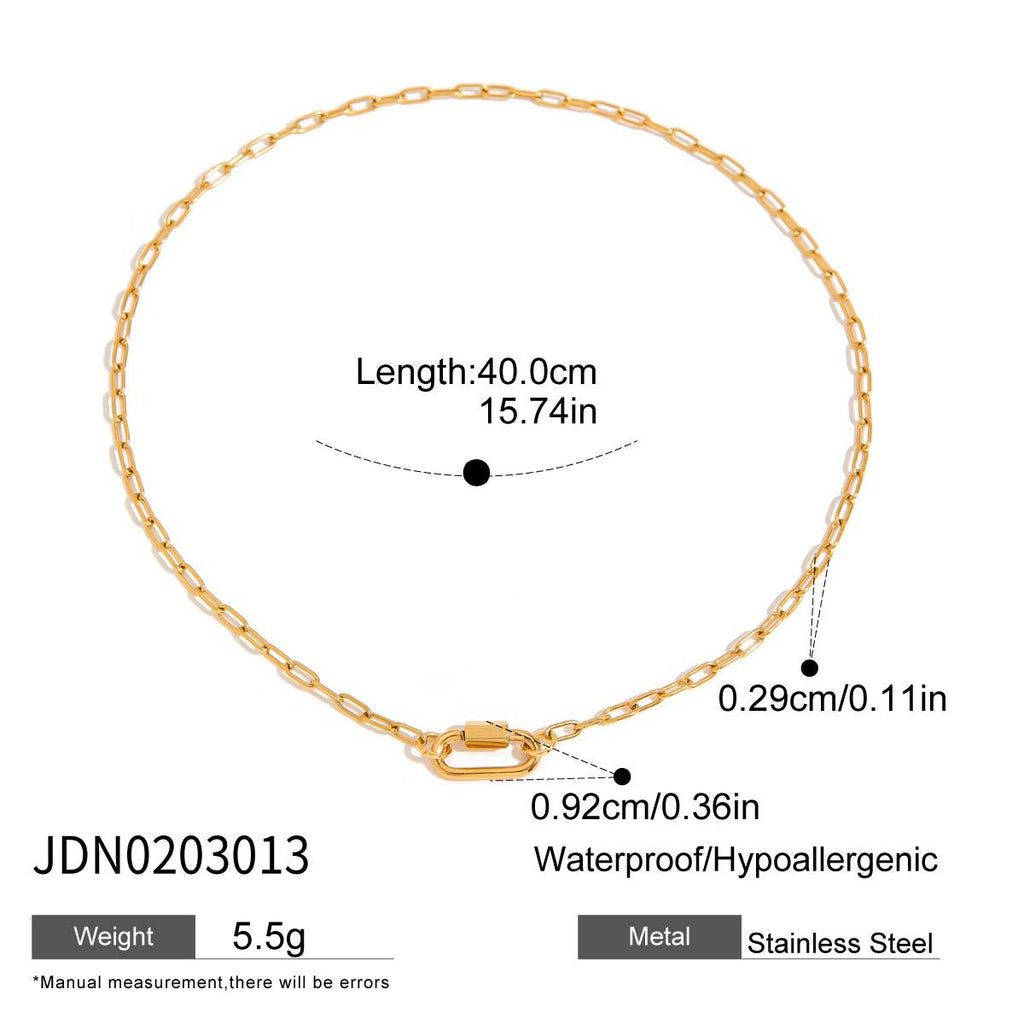 Stainless Steel diy Adjustable Necklace Choker Jewelry for Women