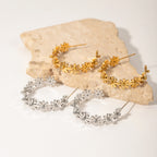 2H Versatile New Earrings Non-Fading18K Stainless Steel Earrings Jewelry