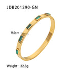 Summer Bracelet Women's Fashion Versatile Stainless Steel Zircon Inlaid Bracelet