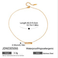 Gold-Plated Stainless Steel Necklace with Cubic Zirconia Detail with Chain Detail — jewelry construction