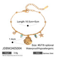 Gold-Plated Seashell Pearl Pendant Stainless Steel Necklace — alternate product view — jewelry finish and design detail