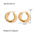 Gold-Plated Stainless Steel Sculptural Earrings — jewelry construction