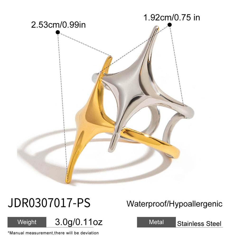 Stainless Steel Zircon Bracelet Non-Fading Open Bangle Jewelry