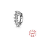 Pavé Cartilage 925 Sterling Silver Ear Cuff Studs — design contour — alternate angle 3 — jewelry finish and design detail