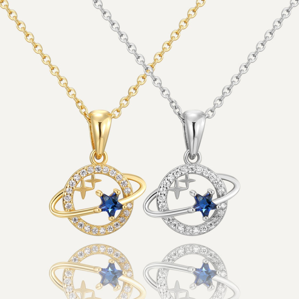 CYN0199 Planet Pendant Copper Necklace Design Pendant for Women Simple Personality Versatile