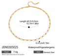 Gold-Plated Stainless Steel Floral Enamel Necklace — alternate product view — jewelry finish and design detail