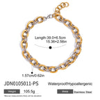 Stainless Steel Color Block Bracelet Necklace Metal bracelet