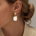 Pearl Stud Earrings Jewelry earrings Stainless Steel Jewelry