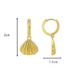 E0576 Fashionable and Elegant Bohemian Shell Earrings Beach Style Earrings