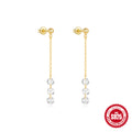 Moon Star Bow 925 Sterling Silver Earrings — decorative detail — jewelry finish and design detail