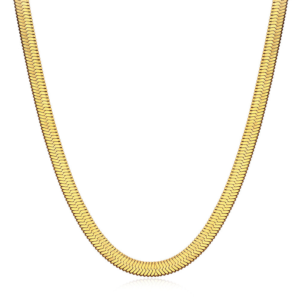 Angel Necklace Collarbone Chain18k Gold Stainless Steel Jewelry
