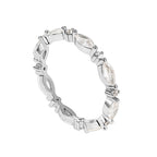 R0259 Hot Selling Fashion Geometric Horse Eye Zircon Ring for Women Direct from Manufacturer