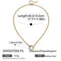 Heart Stainless Steel Pendant Necklace in Gold-Plated with Chain Detail — alternate product view — jewelry finish and design detail