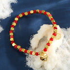 B0260 Love Engraved Zircon Beaded Design Lucky Bracelet