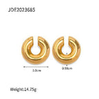 Stainless Steel Water Drop Earrings Geometric Earrings Ear Clip Jewelry earrings