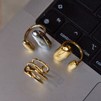 Non-Fading Jewelry Ring rings18k Gold Stainless Steel Jewelry