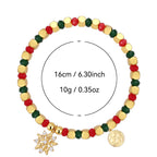 B0335 Casual Snowflake Zircon Pendant Beads Chalcedony Beads