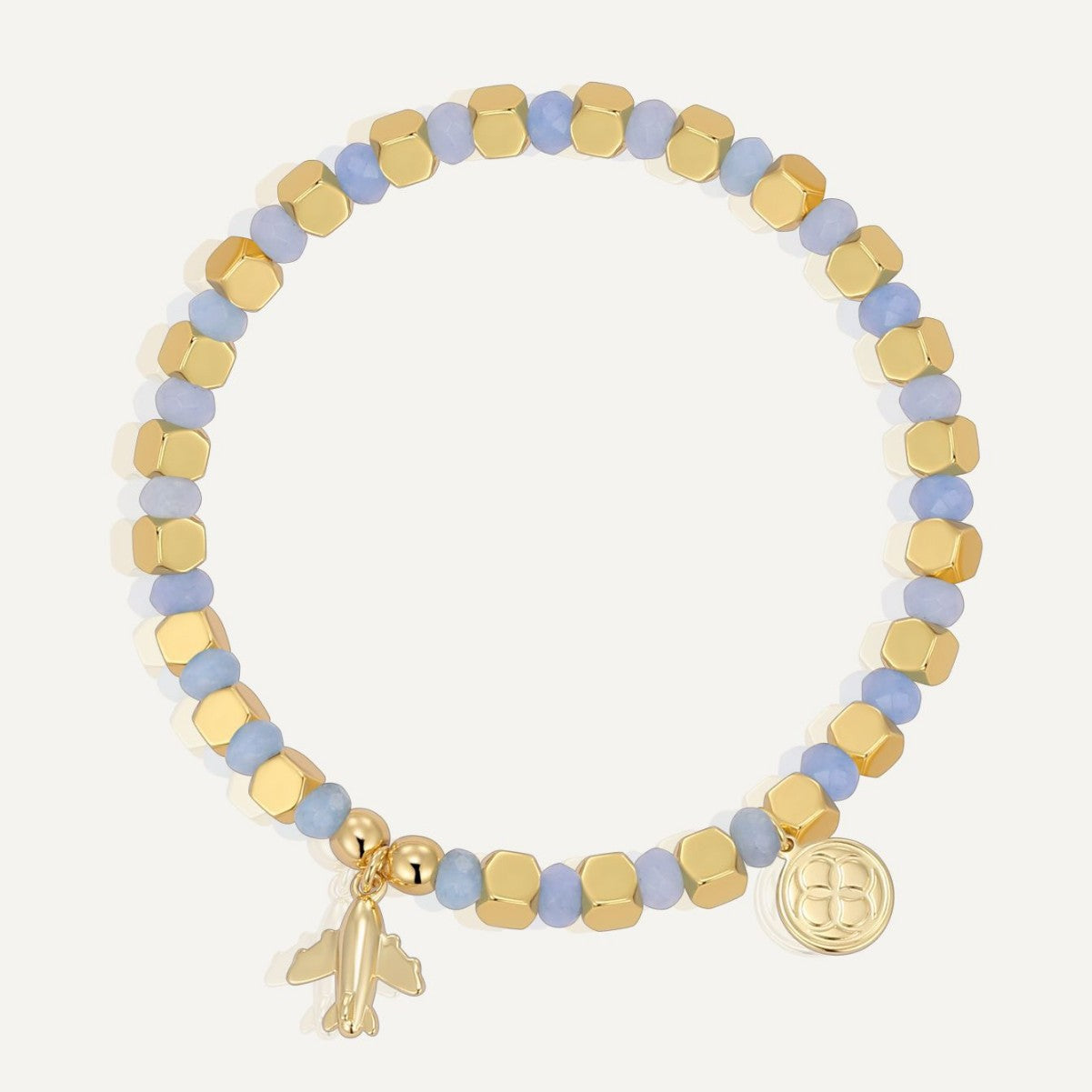 CYB0261 Airplane Model Beaded Stone Fashion Bracelet