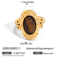 Tiger Eye Stone Earrings Ring Non-Fading Jewelry for Women — collection product image 06