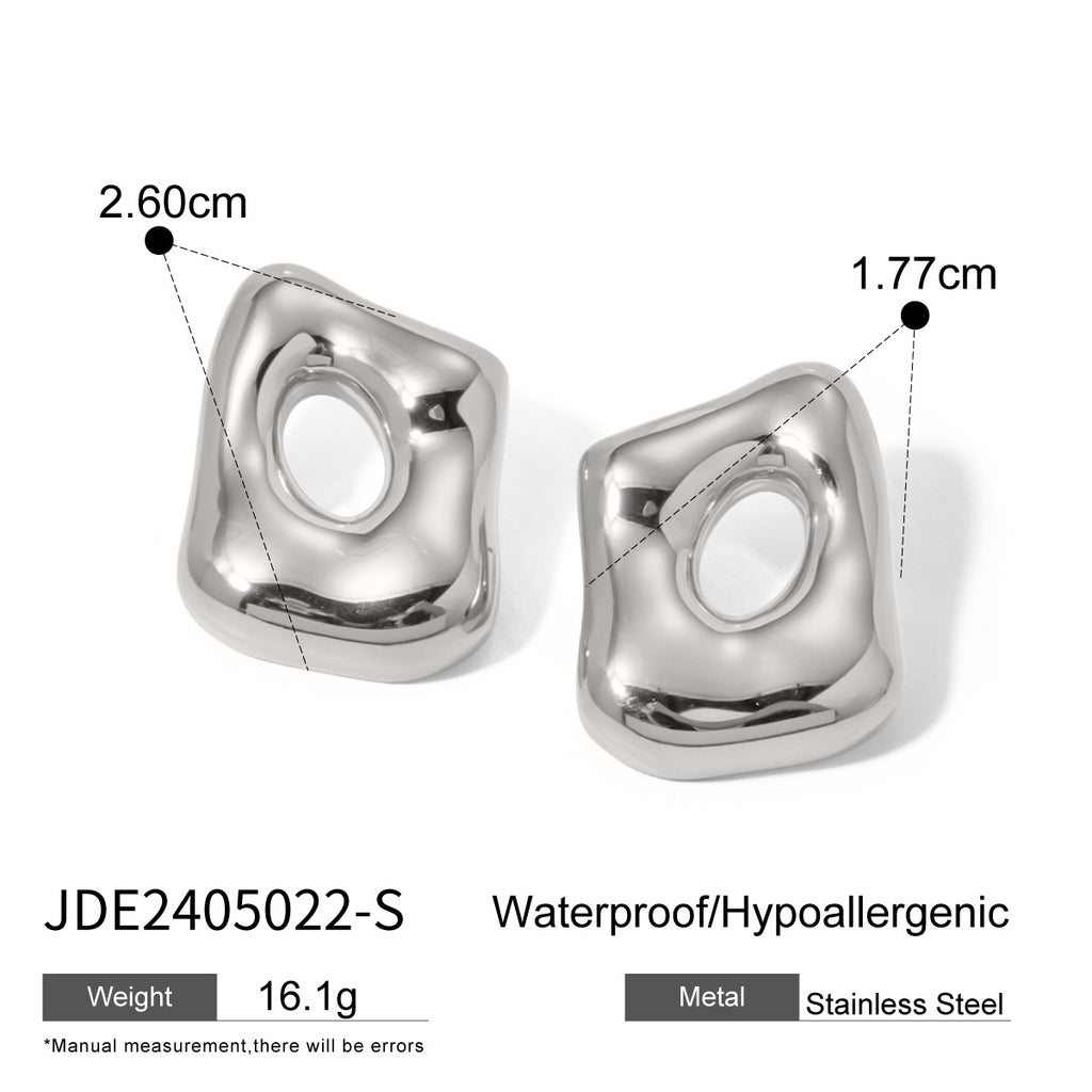 2H Love Necklace Simple Earrings Stainless Steel Jewelry earrings